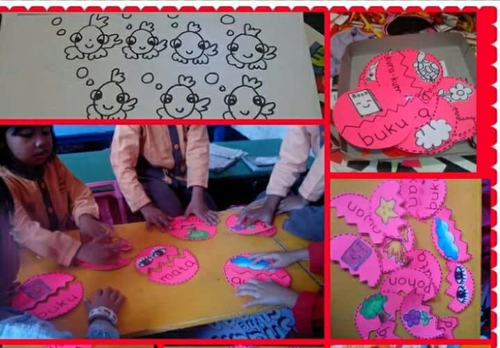 Alat Permainan Edukatif (APE) Papan Edukatif Mencocokkan Gambar dan Kata