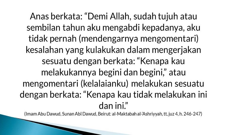 Cara Rosululloh Mendidik Anak kecil yang Membangkang